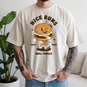 "Nice Buns" Retro Burger Mascot T-Shirt |Vintage Graphic T Shirt - Retro T Shirts