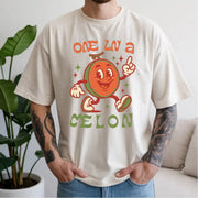 One in a Melon" Retro Watermelon Mascot T-Shirt |Vintage Graphic T Shirt - Retro T Shirts Unisex Unisex Unisex