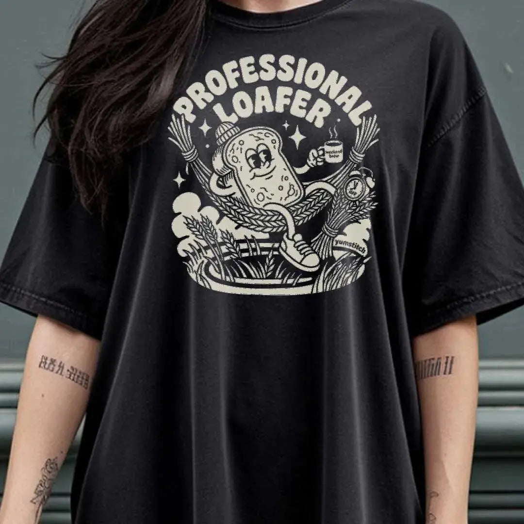 Professional Loafer. Rubber Hose Animation Shirts  Unisex Printify0s Retro Mascot T Shirt, 80s Tshirt Aesthetic, Vintage Style Graphic T Shirts for Guys by Yum Stitch