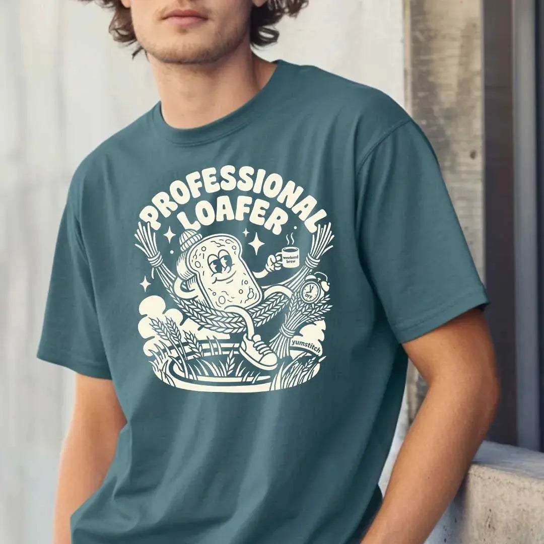 Professional Loafer. Rubber Hose Animation Shirts  Unisex Printify0s Retro Mascot T Shirt, 80s Tshirt Aesthetic, Vintage Style Graphic T Shirts for Guys by Yum Stitch