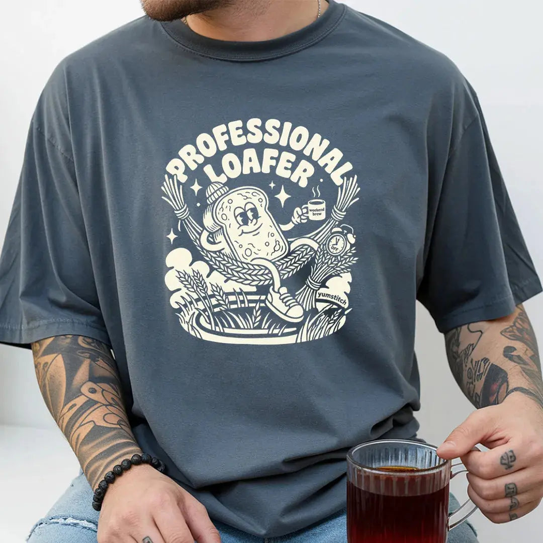 Professional Loafer. Rubber Hose Animation Shirts  Unisex Printify0s Retro Mascot T Shirt, 80s Tshirt Aesthetic, Vintage Style Graphic T Shirts for Guys by Yum Stitch