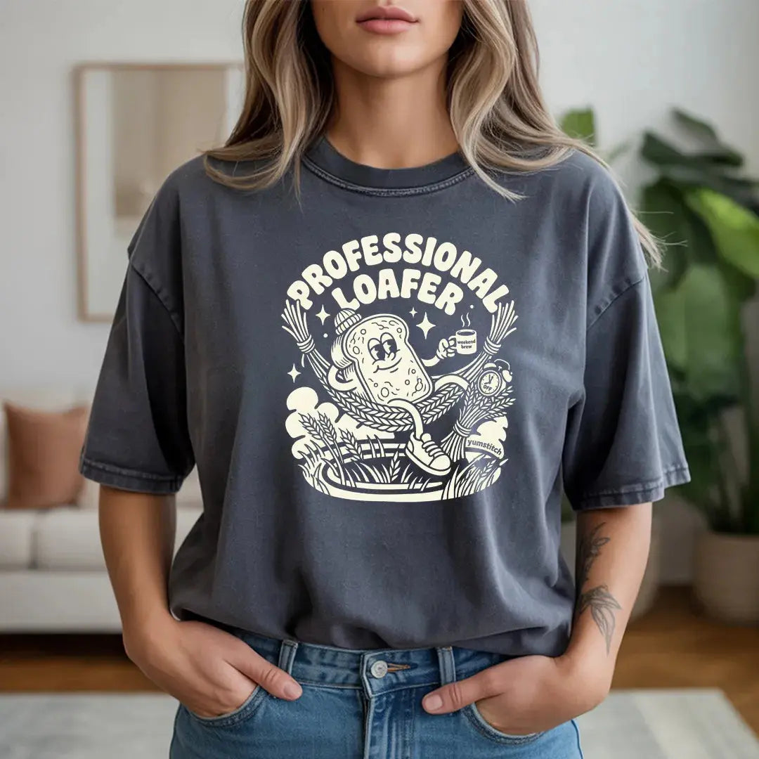 Professional Loafer. Rubber Hose Animation Shirts  Unisex Printify0s Retro Mascot T Shirt, 80s Tshirt Aesthetic, Vintage Style Graphic T Shirts for Guys by Yum Stitch