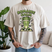 "Romaine Kalm" Retro Lettuce Mascot T-Shirt |Vintage Graphic T Shirt - Retro T Shirts
