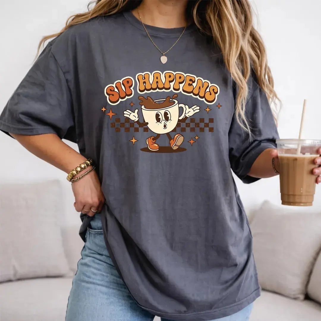 Retro Vintage Graphic T Shirt, Funny T Shirts for Men and Women, Heavyweight Comfort Colors 1717 Premium Retro T Shirts by Yum Stitch