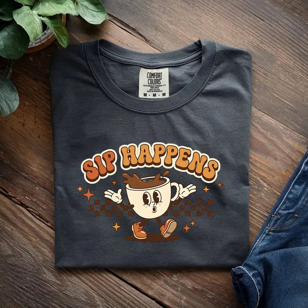 Retro Vintage Graphic T Shirt, Funny T Shirts for Men and Women, Heavyweight Comfort Colors 1717 Premium Retro T Shirts by Yum Stitch