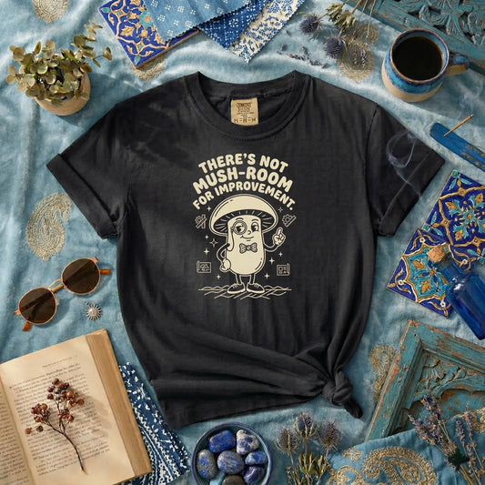 There’s Not Mush-room For Improvement Rubber Hose Animation Shirts Unisex Printify0s Retro Mascot T Shirt, 80s Tshirt Aesthetic, Vintage Style Graphic T Shirts for Guys by Yum Stitch