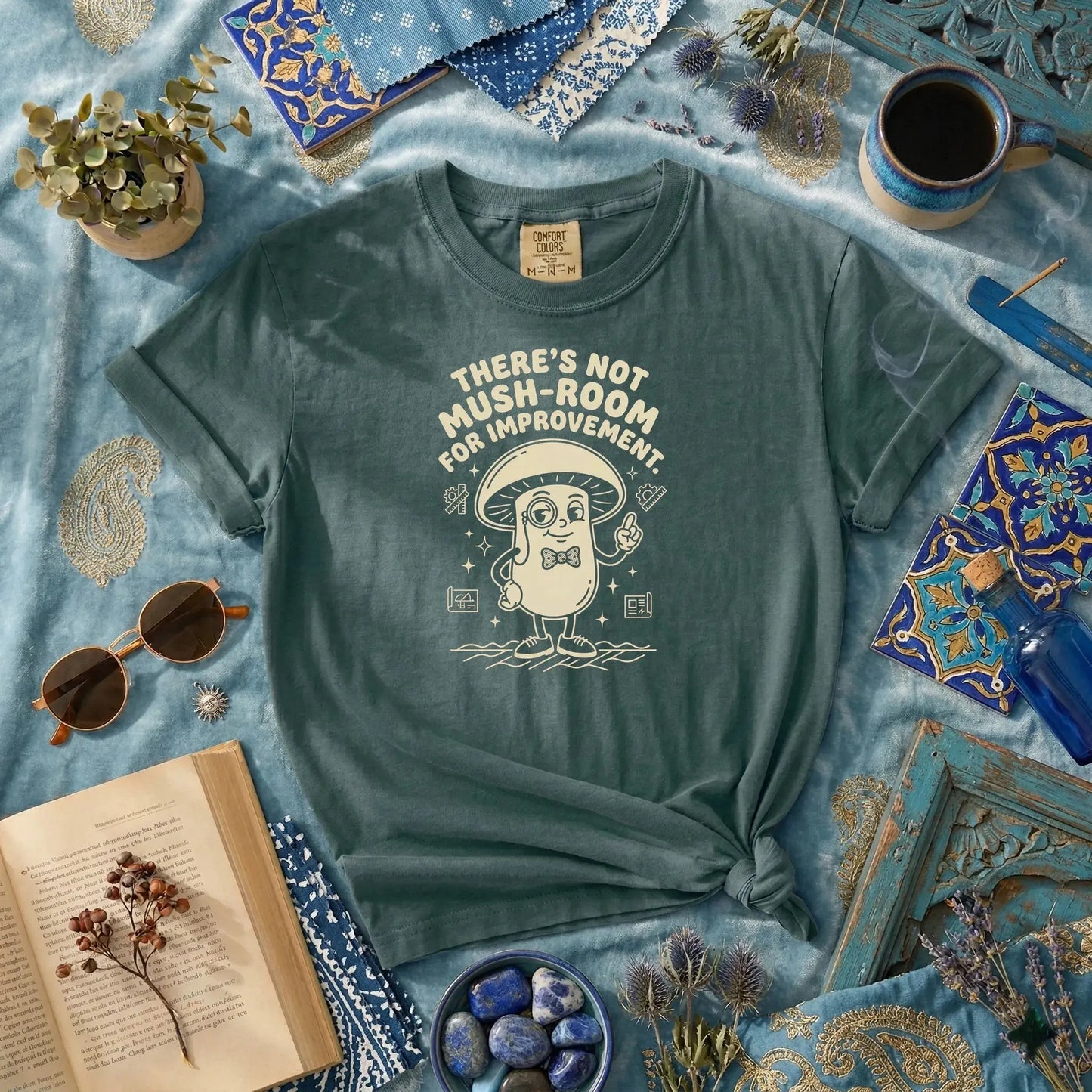 There’s Not Mush-room For Improvement Rubber Hose Animation Shirts Unisex Printify0s Retro Mascot T Shirt, 80s Tshirt Aesthetic, Vintage Style Graphic T Shirts for Guys by Yum Stitch