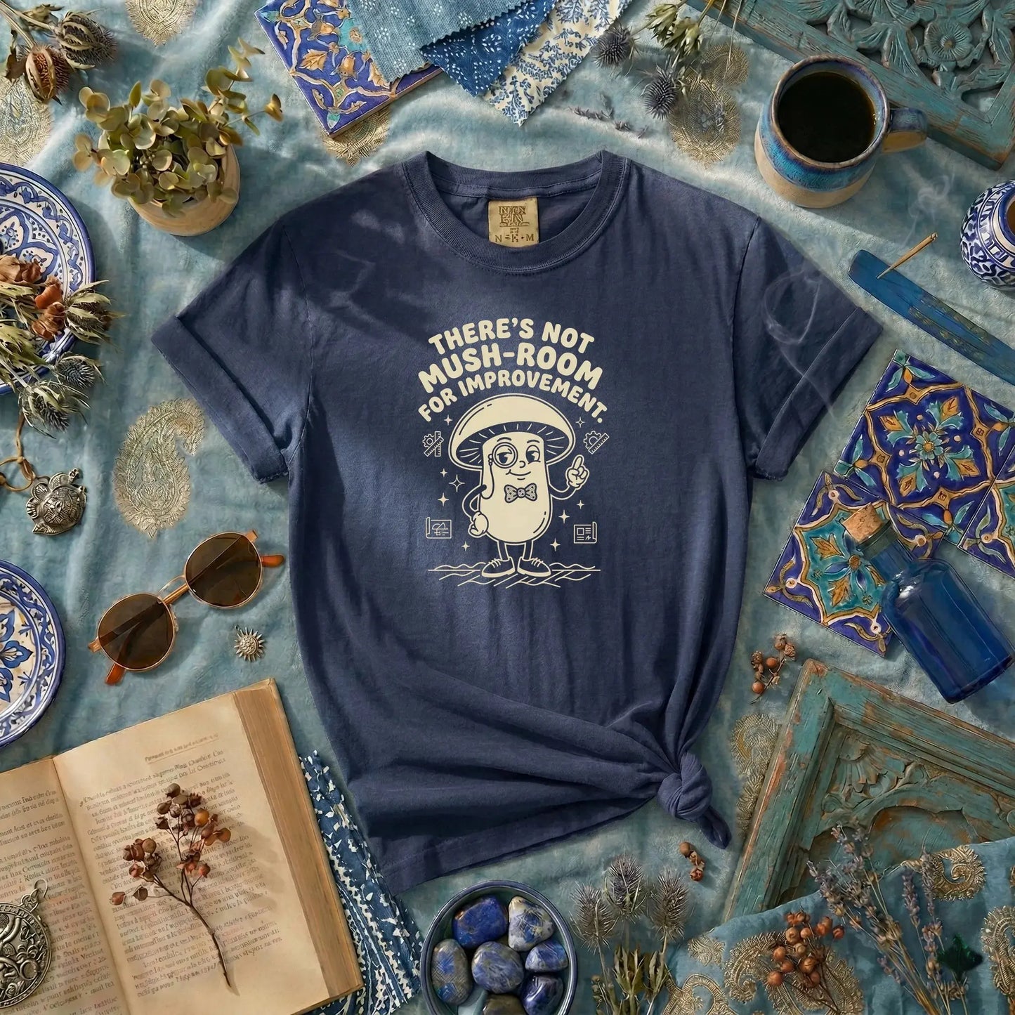 There’s Not Mush-room For Improvement Rubber Hose Animation Shirts Unisex Printify0s Retro Mascot T Shirt, 80s Tshirt Aesthetic, Vintage Style Graphic T Shirts for Guys by Yum Stitch