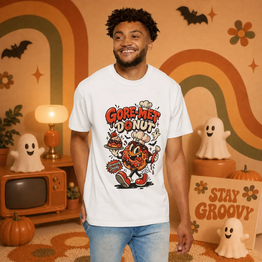 Gore-Met Donut Retro Halloween Shirt | Yum Stitch
