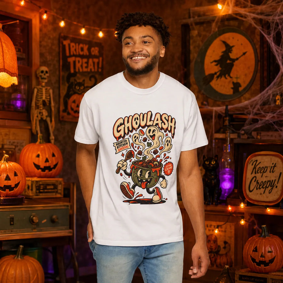 GHOULASH Retro Halloween Shirt | Yum Stitch